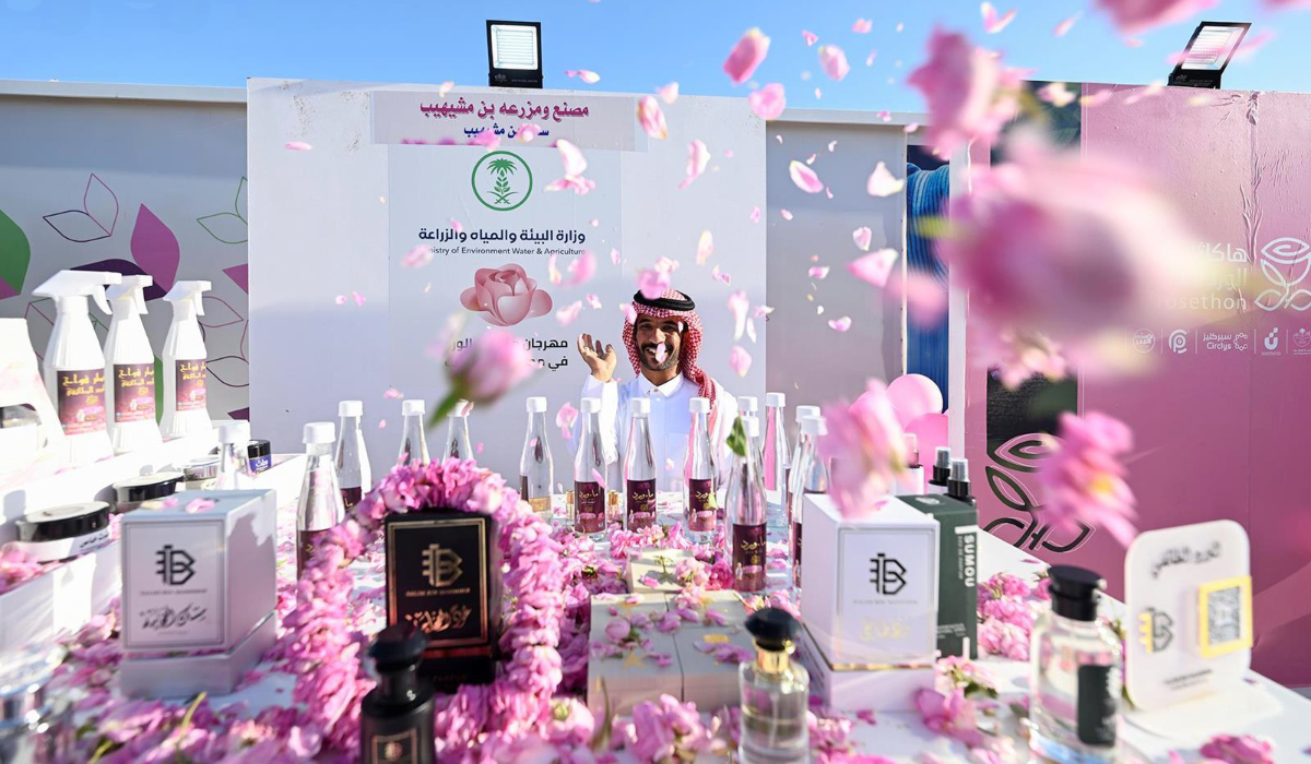 Fragrant crops have elevated the mountainous region of Taif to the rank of rose capital of the world.  (Saudi Press Agency)